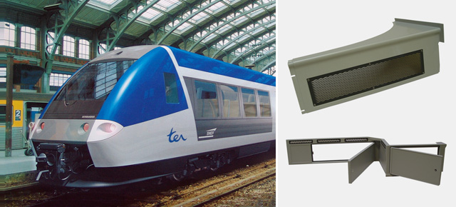 Innenverkleidungsteile für AGC/SNCF