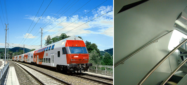 Innenverkleidungs-Komponenten für Doppelstockwaggons