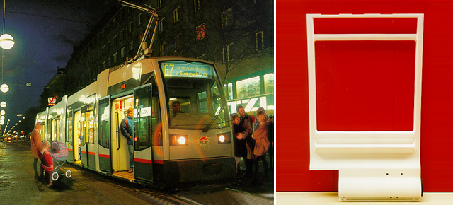 Seitenwandverkleidungen / Fensterrahmen f&uuml;r Stadtbahn Wien